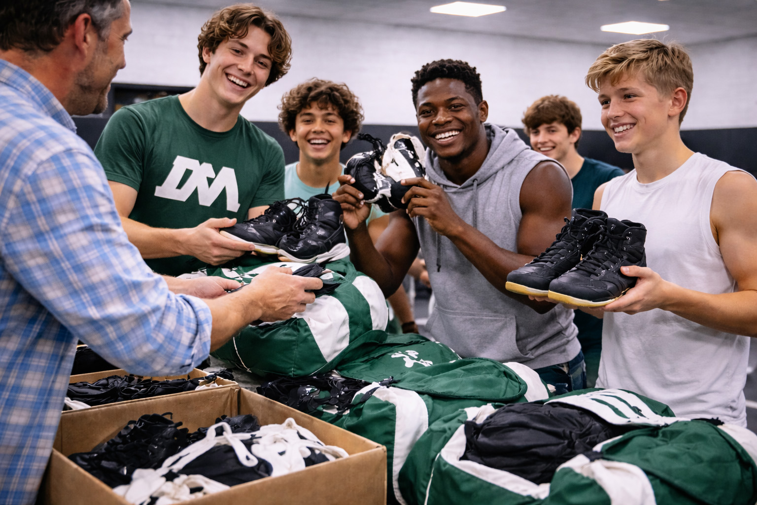 Student-athlete working through mindset coaching with mentor